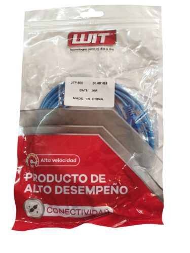 CABLE UTP CAT5 WIT 3M